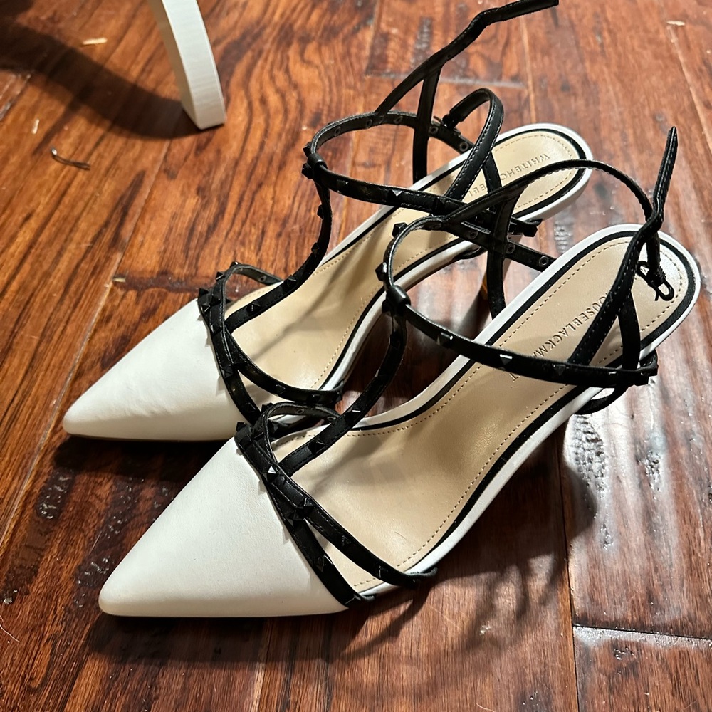 WHBM Black and White Women's Heels - Picture 3 of 6